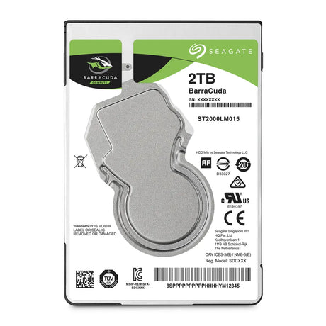 Seagate Barracuda 2.5-inch 2TB Serial ATA III Internal Hard Drive