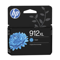HP 912XL High Yield Cyan Original Ink Cartridge, 700 pages