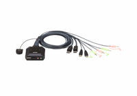 Aten USB 2-Port DisplayPort Cable With Remote Port Selector KVM Switch - Image 2