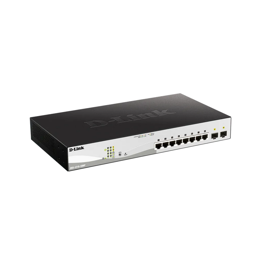 D-Link DGS-1210-10MP 8-Port Gigabit PoE+ Smart Managed Switch