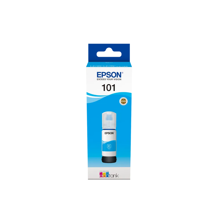 Epson 101 Cyan EcoTank Ink Bottle 70ml Pigment-Based