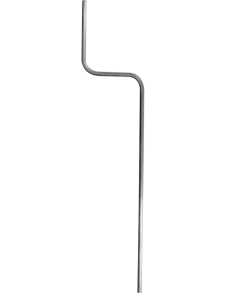 38mm Aluminium Cranked Pole - 3m - 1.22mm Sidewall