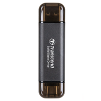 Transcend ESD310C 256GB USB 3.2 Gen 2x2 Portable SSD 1050/950MB/s (Black)