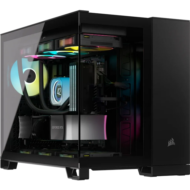 Corsair 2500X Midi Tower ATX PC Case Tempered Glass Side Panel (Black)