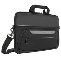 Targus Citygear 12-14 Slim Topload Laptop Case Black Super-slim tech carry case, Multi-Fit tech compatibility, Comfort-padded grab handle and padded shoulder strap
