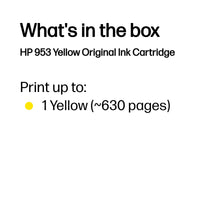 HP 953 Yellow Original Ink Cartridge ~630 pgs - Image 3