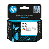 HP 22 Tri-color Original Ink Cartridge ~165 pgs