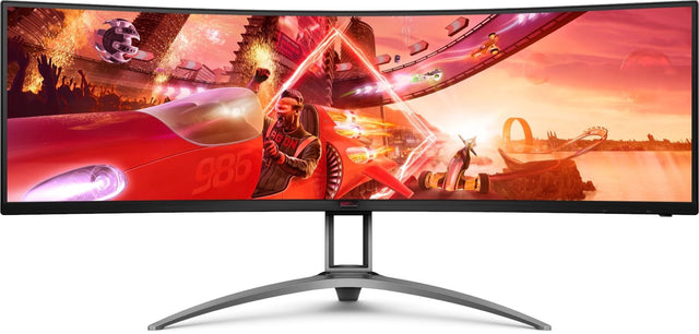 AOC AG493UCX2 AGON 5K Monitor|Curved 49 inch|Dual QHD 5120x1440 165Hz|1ms|HDMI DP UCB-C|VESA|FreeSync Premiu|2YR Warranty