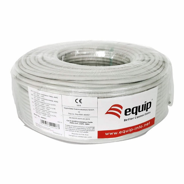 EQUIP CABLE, NET/W CAT6E UTP- 100M SOLID
