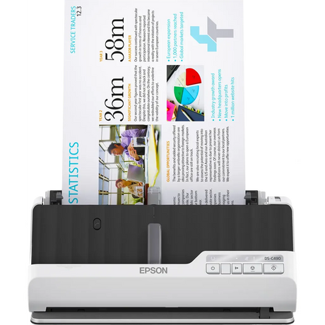 Epson DS-C490-Sheetfeed, A4, 600x600DPI, 80ppm, Duplex, Daily Duty Cycle 6500. Scan Passports, cards. USB