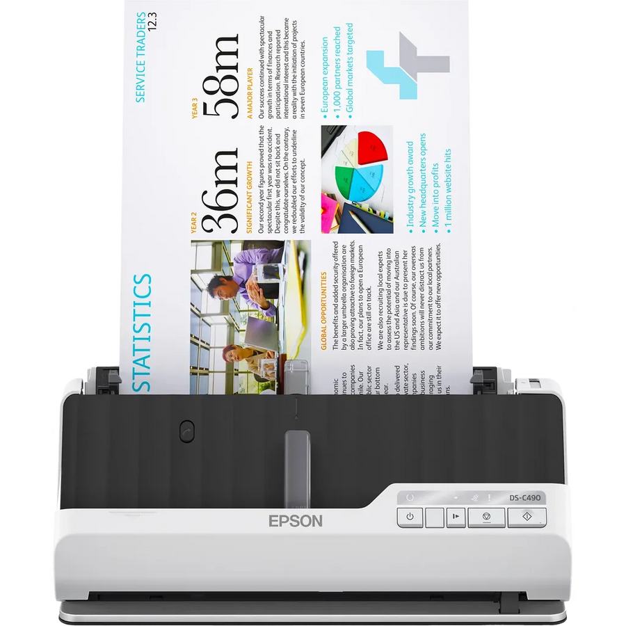 Epson DS-C490 Premium Compact Document Scanner