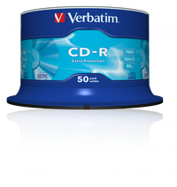 VERBATIM CD-R 52X Extra Protection Spindle 700MB 50 Pack