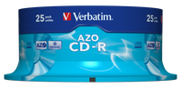 VERBATIM CD-R 52X Crystal Spindle 700MB 25 Pack