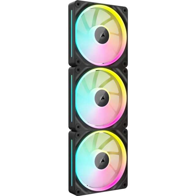Corsair iCUE LINK LX120 RGB 120mm PWM Case Fan Black Triple Pack