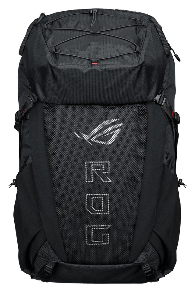 ASUS BP3800 ROG ARCHER ERGOAIR Backpack|40l Storage|Up to 18 inch|Heavy duty breathable foam backrest padded|Black|Tech pouch fo