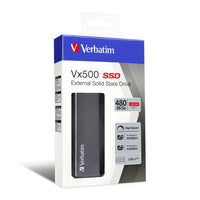 Verbatim VX500 External SSD USB 3.1 G2 480GB