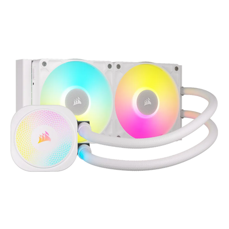 Corsair iCUE LINK TITAN 240 RX RGB Liquid CPU Cooler - White - RX120 RGB Fans