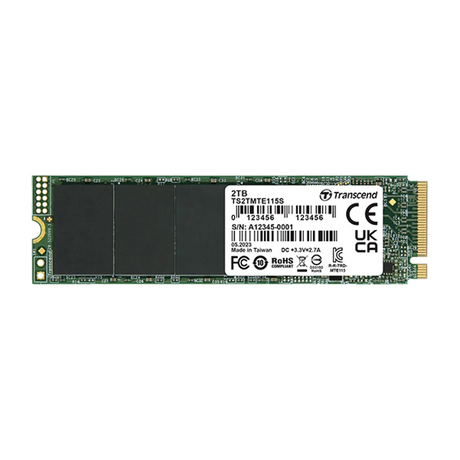 Transcend 115S M.2 250GB 2280 PCIe 3.0 3D NAND NVMe Internal SSD