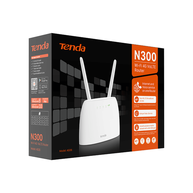 4G06    N300 Wi-Fi 4G VoLTE Router