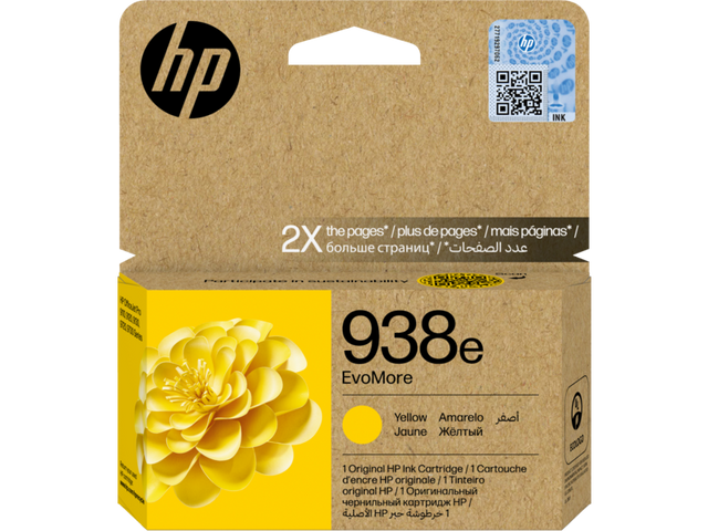 HP 938e EvoMore Yellow Original Ink Cartridge