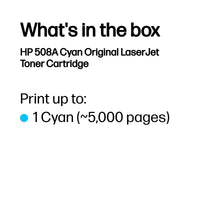 HP 508A Cyan Original LaserJet Toner Cartridge 5 000 pgs - Image 3