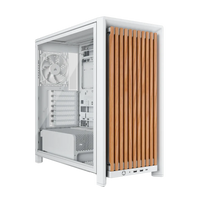Corsair Frame 4000D RS Wood Modular Mid-Tower PC Case Oak Natural Wood Front Panel 4 RS120 Fans Dual 360mm