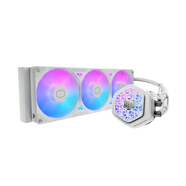 Cooler Master MasterLiquid Atmos II 360 AiO CPU Cooler with VRM Fan ARGB White LGA1851 AM5