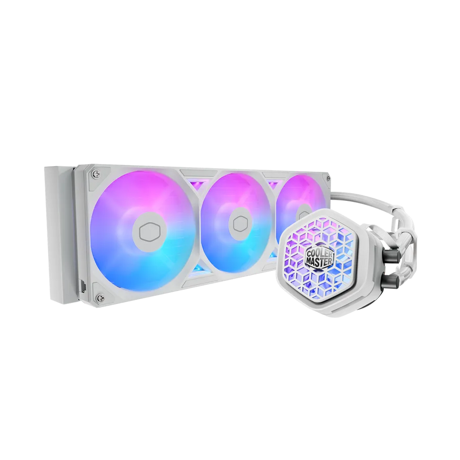 Cooler Master MasterLiquid Atmos II 360 AiO CPU Cooler with VRM Fan ARGB White LGA1851 AM5