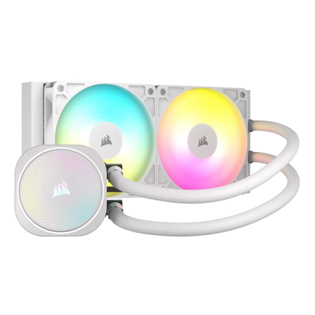 Corsair NAUTILUS 240 ARGB White, 240mm Radiator, Liquid CPU Cooler, Intel® LGA 1851/1700, AMD® AM5/AM4