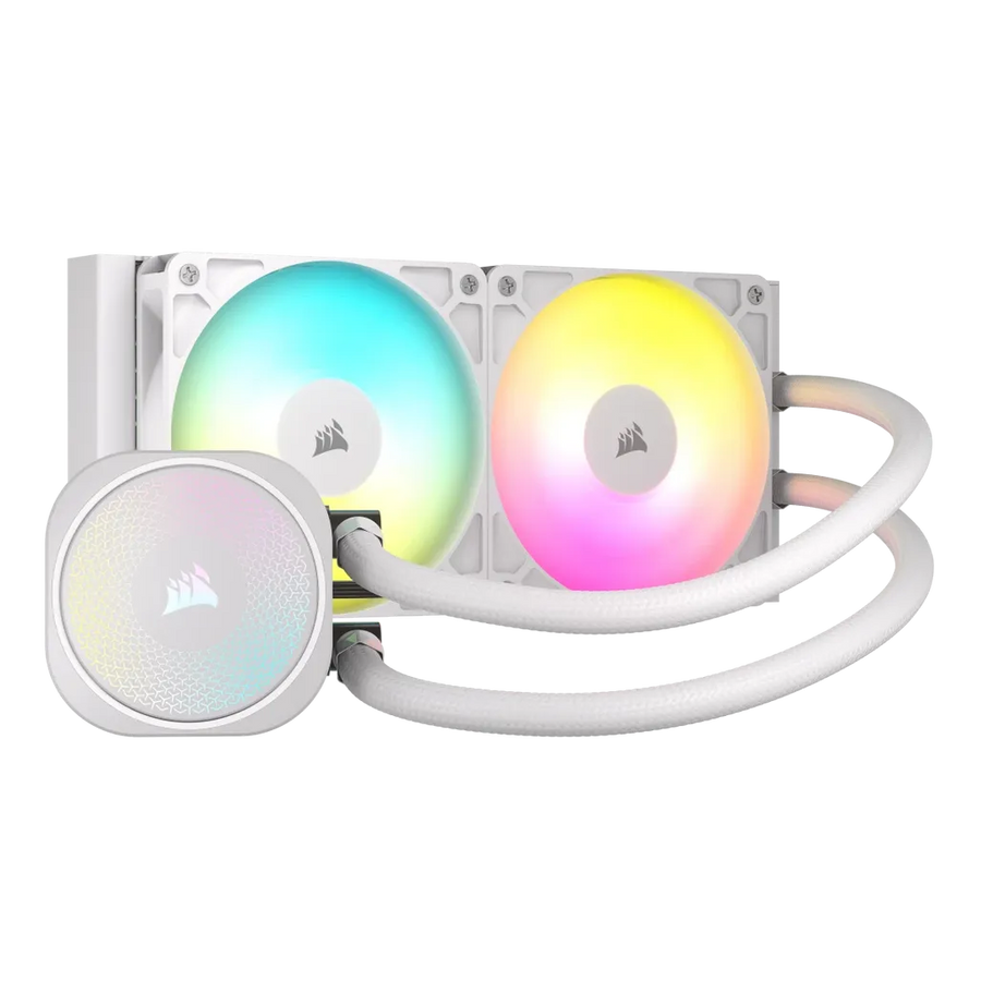 Corsair Nautilus 240 RS ARGB 240mm AIO Liquid CPU Cooler 2x 120mm Fans LGA1700 AM4 AM5 (White)
