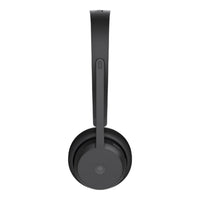 Lenovo Wireless Bluetooth On-Ear Headset 60H Battery Noise-Cancelling Boom Mic Black - Image 2