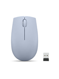 Lenovo 300 Wireless Compact Mouse (Frost Blue) with battery