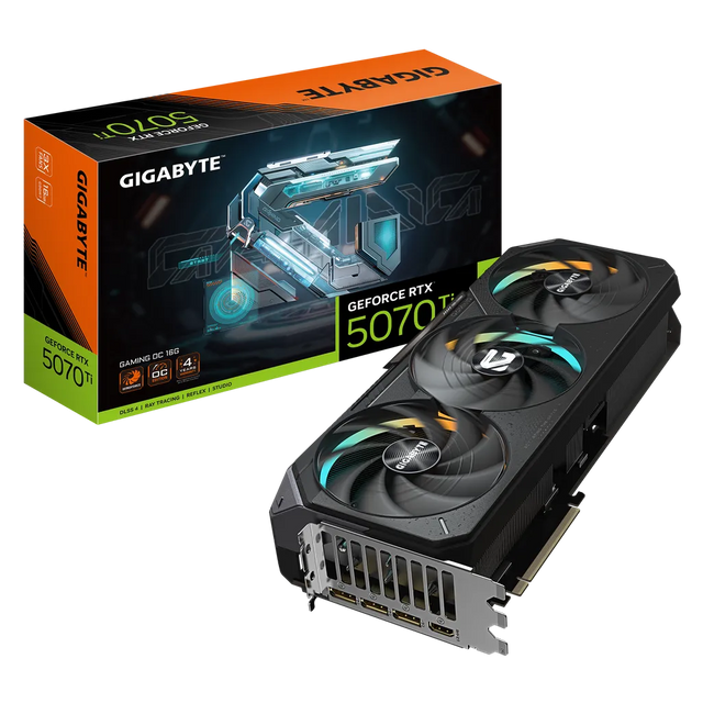 Gigabyte GeForce RTX 5070 Ti GAMING OC 16GB GDDR7 PCIe 5.0 2588MHz Graphics Card
