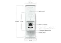 Ubiquiti Access Ultra Tamper-resistant access reader with a built-in hub for complete, single-door entry - Image 3