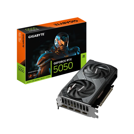 Gigabyte GeForce RTX 5050 Windforce OC 8G 8GB GDDR6 Graphics Card