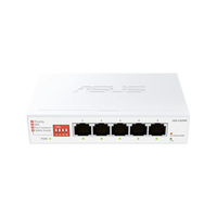 ASUS QG-U1050 5-Port 2.5G Unmanaged Network Switch Plug and Play EEE Port Isolation Static Trunk White
