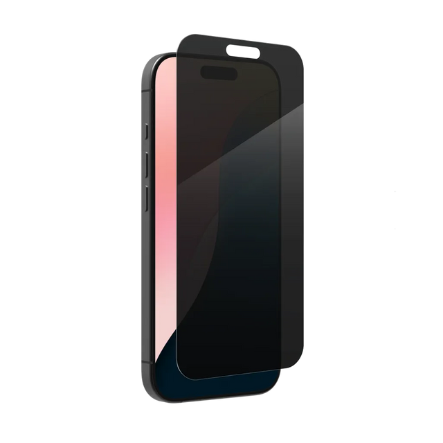 ZAGG InvisibleShield Glass Elite Privacy Screen Protector for iPhone 16 Pro