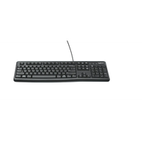 Logitech K120 Full-Size Wired USB Keyboard Spill-Resistant QWERTY Black