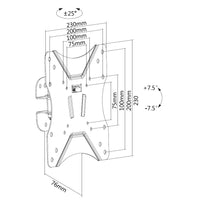 Equip Brack, TV 23"-42" Pivoting TV Wall