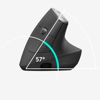 Logitech MX Vertical Advanced Ergonomic Mouse Graphite 4000 DPI RF Wireless Bluetooth USB-C - Image 3