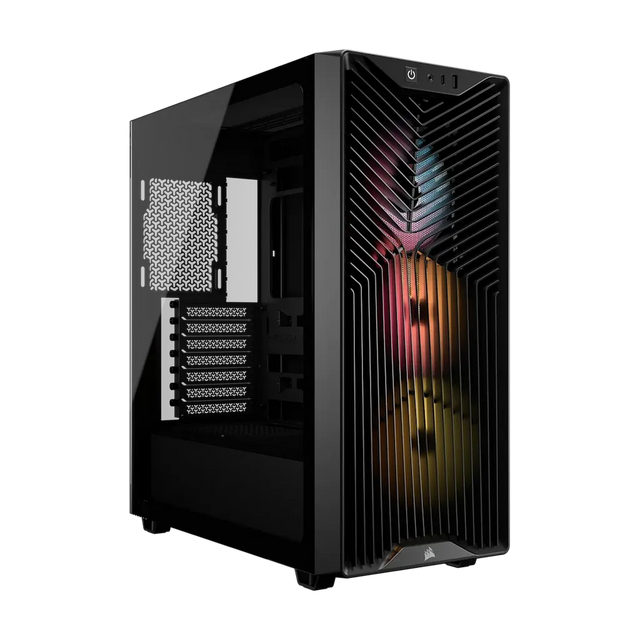 Corsair 3200D RS ARGB Mid-Tower PC Case Smoke 3x RS120 ARGB Fans 375mm GPU Clearance 360mm Radiator