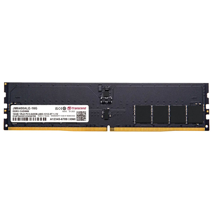 Transcend JetRam 16GB DDR5 6400MHz CUDIMM Desktop Memory CL52