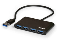 Port USB3.0 Black Plug & Play 4-Hub