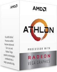 AMD Athlon 3000G SKT AM4 CPU/ Dual Core/4 Thread/ Base Clock 3.5GHz/ Boost Clock 4.0GHz/ 4 MB TDP 35W/ Radeon