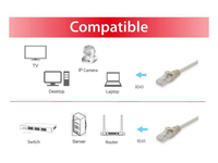 625413 Cat.6 U/UTP Patch Cable, 0.25m , Beige