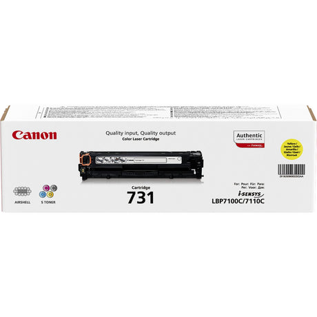 Canon-Toner-CRG 731 Y-LBP7100Cn, LBP7110Cw, MF8230Cn, MF8280Cw, MF623Cn, MF628Cw - Yield 1 500