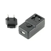 Zebra USB type C power supply adaptor with European Union plug. Used with USB-C Cable (CBL-EC5X-USBC3A-01) to charge device. USB