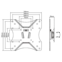 Equip Brack, TV 23"-42" Fixed Slim Wall