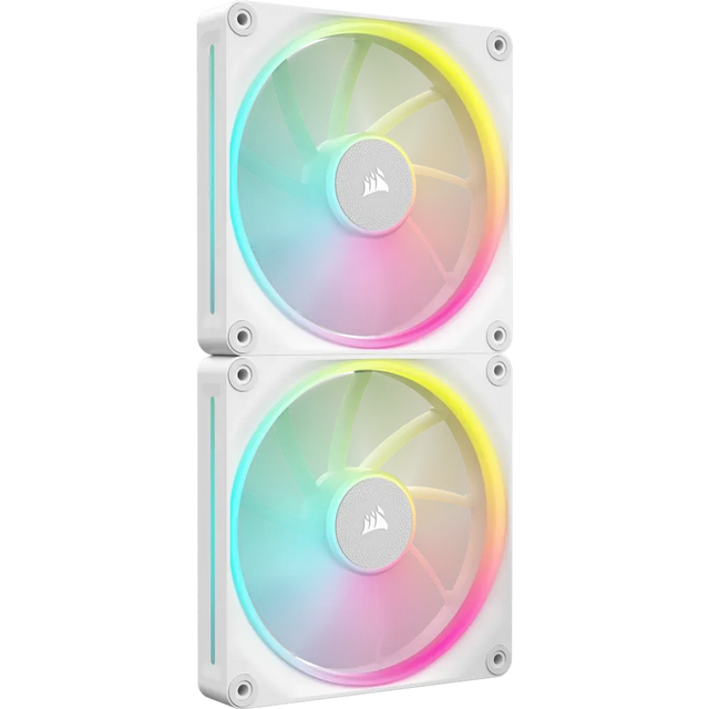 Corsair iCUE LINK LX140 RGB 140mm PWM Case Fan White Dual Pack