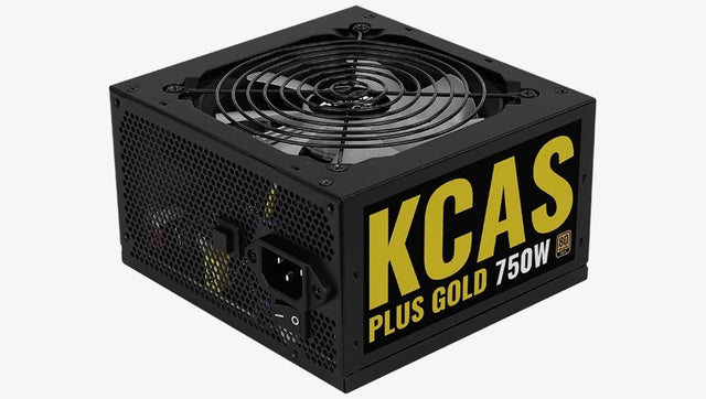 Aerocool KCAS PLUS Gold750W RGB PSU - ATX 24 PIN; 2x 4+4PIN CPU; 8x SATA; 4x PATA; 3x PCIe 6+2PIN.